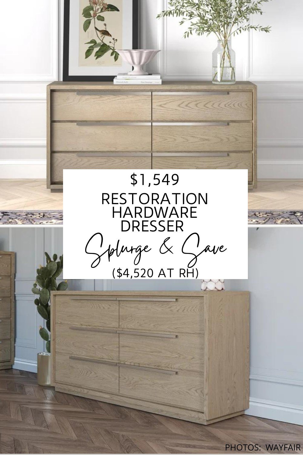 Restoration hardware dresser sale dupe